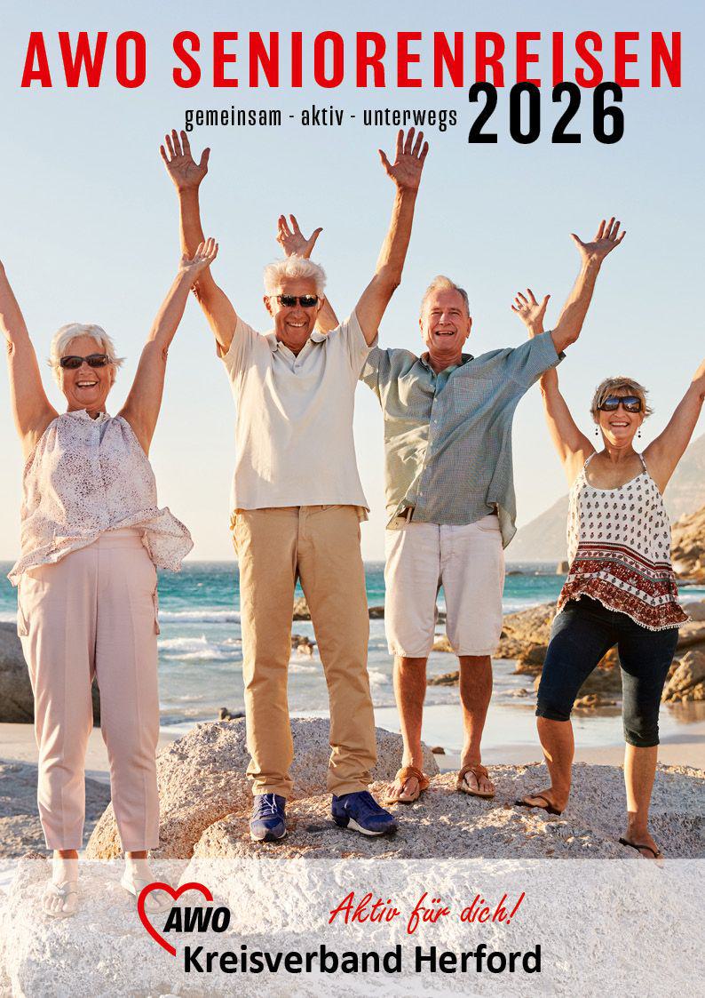 Titel des AWO Seniorenreisen Kataloges 2026