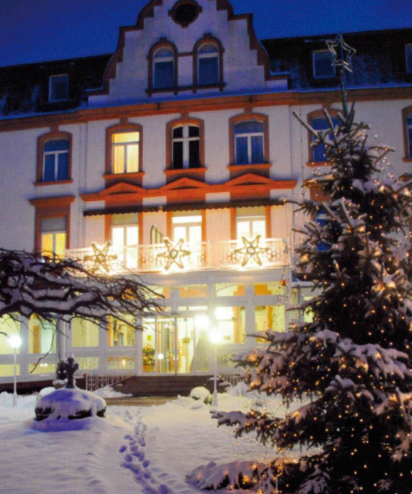 bad salzschlirf, hotel, weihnachten, winter, schnee, beleuchtung, kurhotel, festlich 