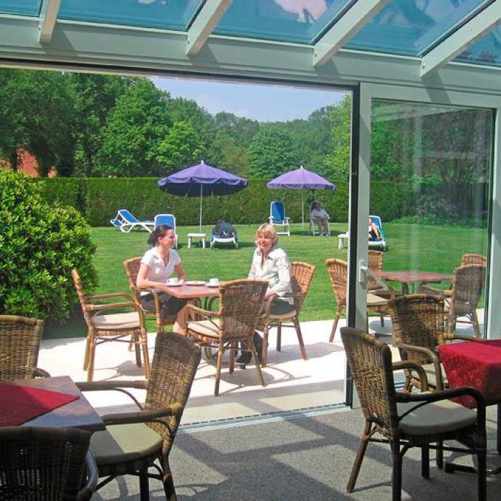 hotel, hientz, wintergarten, bad zwischenahn, gäste, terrasse, garten,