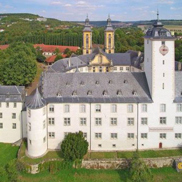 deutschordensschloss, bad mergentheim, schloss, luftaufnahme, barock, kulturdenkmal,
