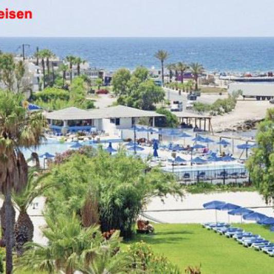 kos, mastichari, hotelanlage, garten, palmen, griechenland, urlaub, unterkunft, natur, seniorenreise