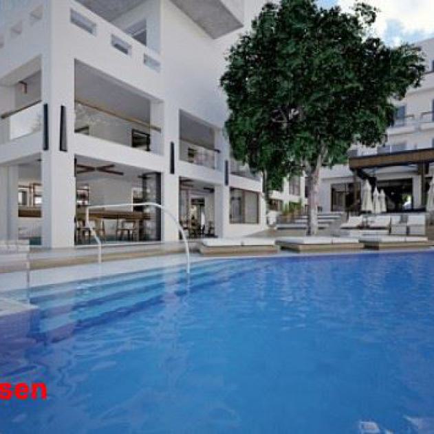 kreta, hotel, atrium, außenansicht, balkon, griechenland, urlaub, unterkunft, meeresnähe, seniorenreise