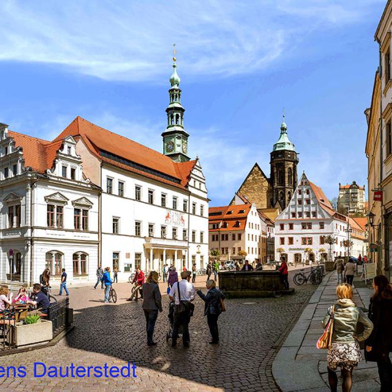 pirna, marktplatz, awo, seniorenreisen, sachsen, altstadt, historisch, urlaub, erholung