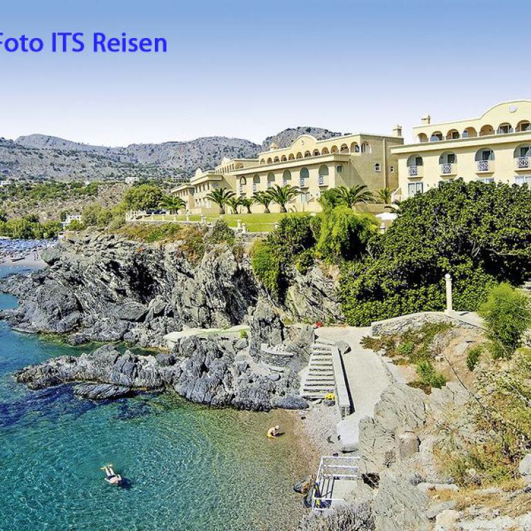 rhodos, cooee lindos, griechenland, awo, seniorenreisen, hotelanlage, pool, sonne, urlaub,
