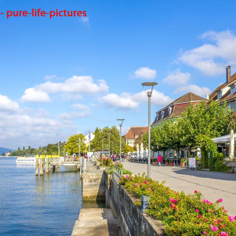 überlingen, bodensee, münster, st. nikolaus, promenade, seeufer, altstadt,